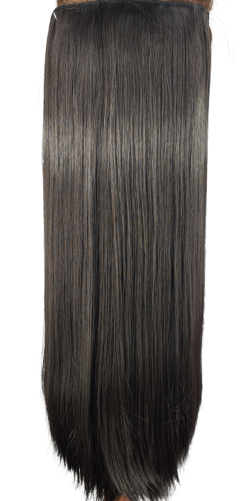 3 pc straight syn clip ins Darkest Brown
