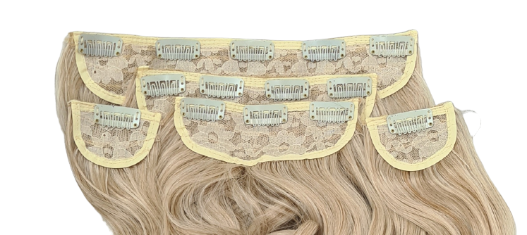 5 pc curly clip ins Golden Blonde HL