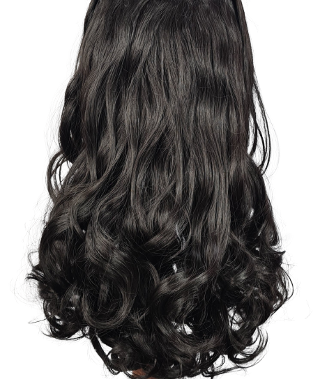 5 pc syn curly clip ins Darkest Brown