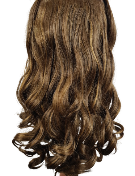 5 pc syn curly clip ins Honey Brown HL