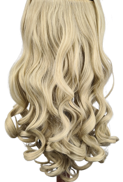 5 pc curly clip ins Light Ash Blonde