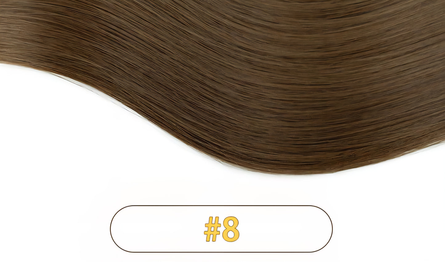 16" Genius Weft/Custom made clip ins medium hair (pick 7 pieces 20g = 140g)