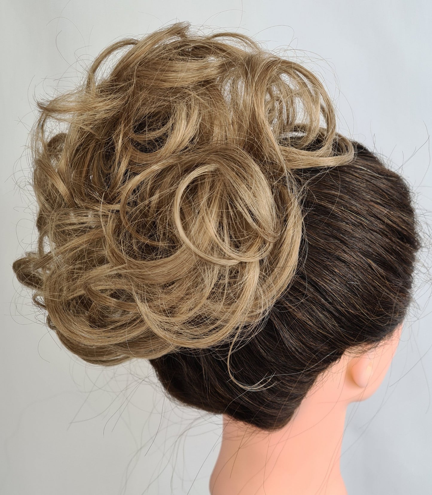 Synthetic Hair Scrunchie Ash