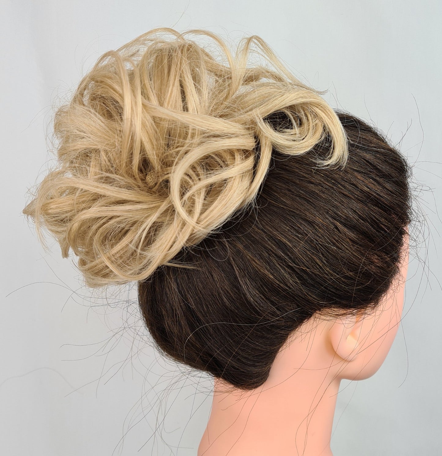 Synthetic Hair Scrunchie Golden Blonde HL