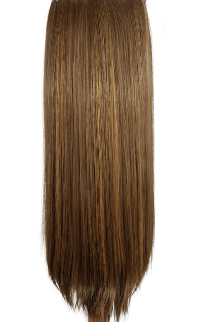 3 pc straight syn clip ins Honey Brown HL