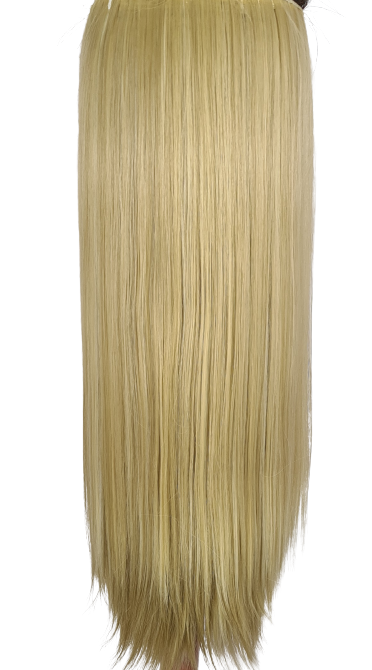 3 pc straight syn clip ins Natural Blonde HL