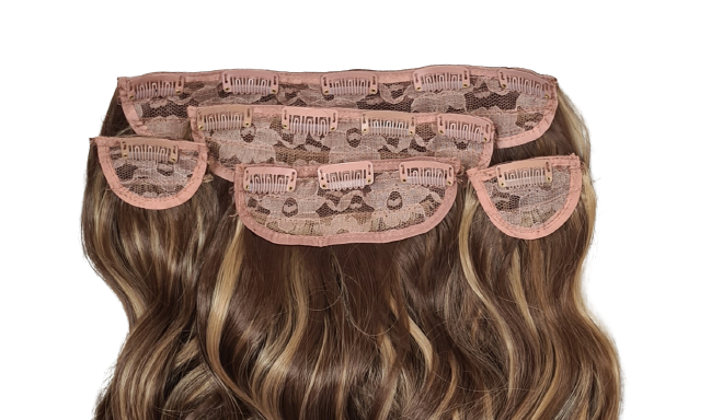 5 pc curly clip ins Butterscotch HL
