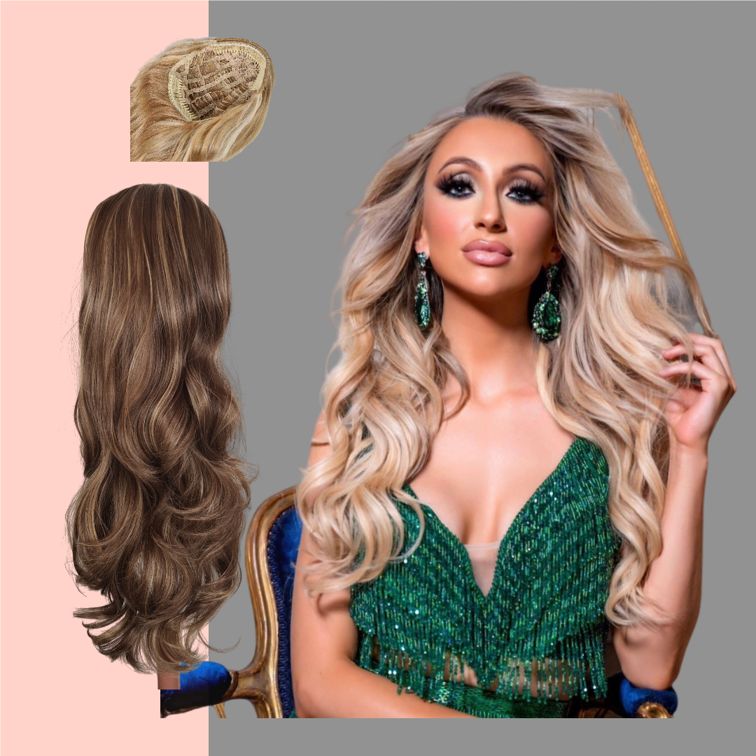 Martine Half Head Wig Butterscotch Highlight
