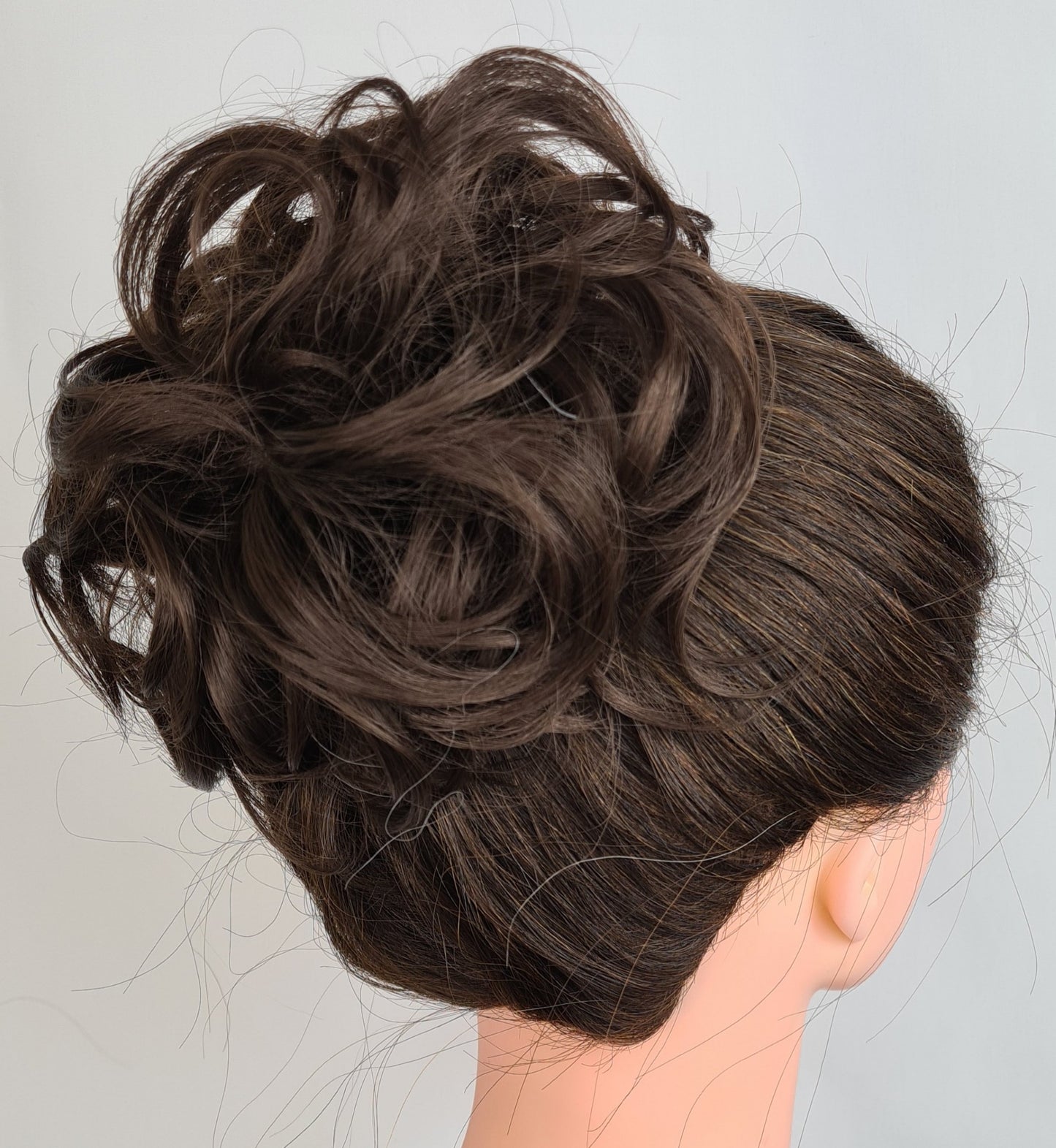 Synthetic Hair Scrunchie Chocolate